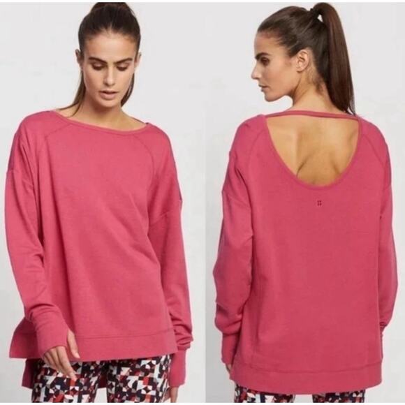 Sweaty Betty Women’s After Class Active Sweatshirt Size XS Tayberry Pink - Picture 1 of 8